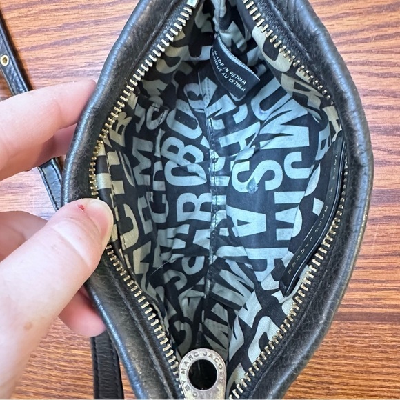 Marc by Marc Jacobs Classic Q Percy Black Pebble Leather Crossbody‎ Mini Handbag - Picture 9 of 11